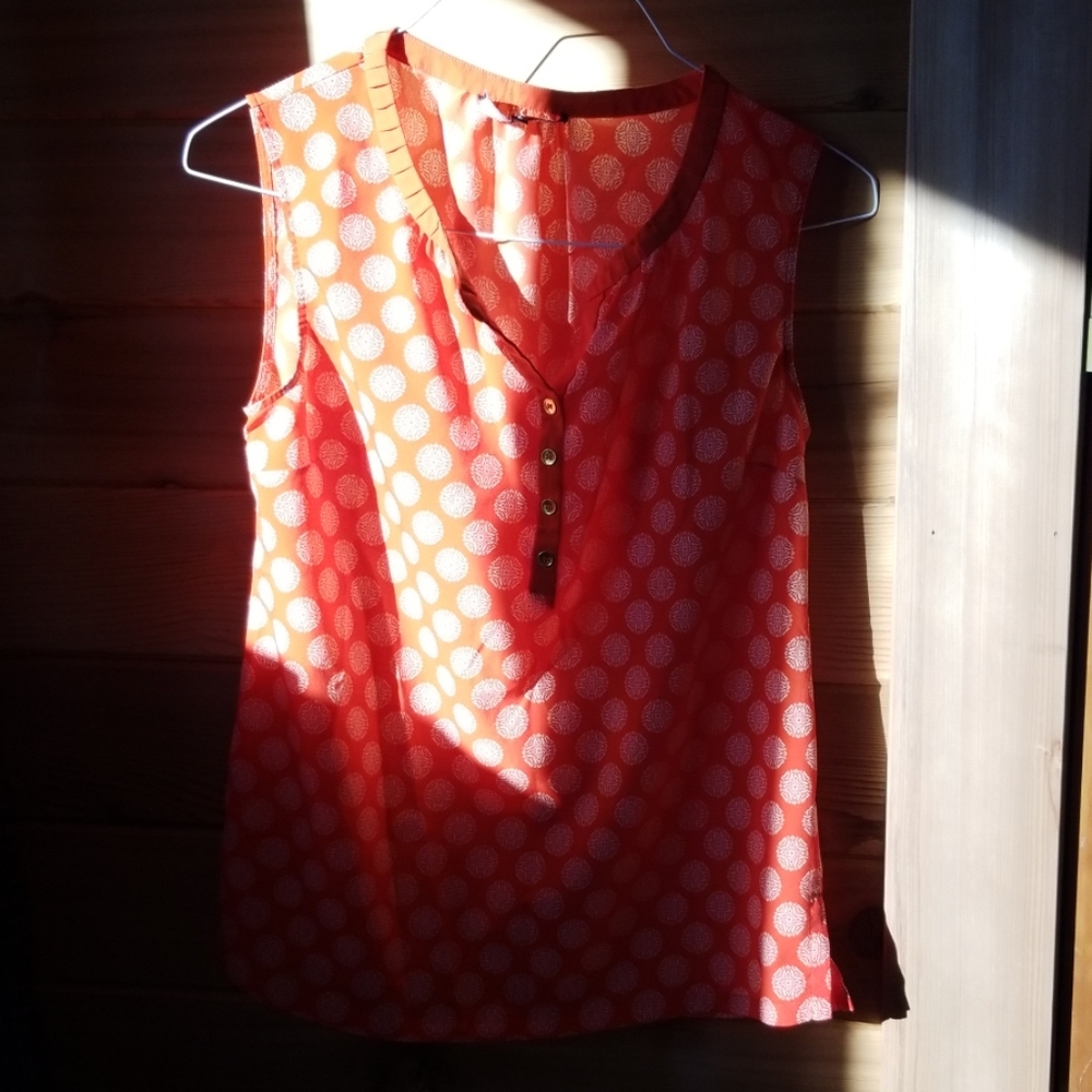 Jones New York Orange Blouse